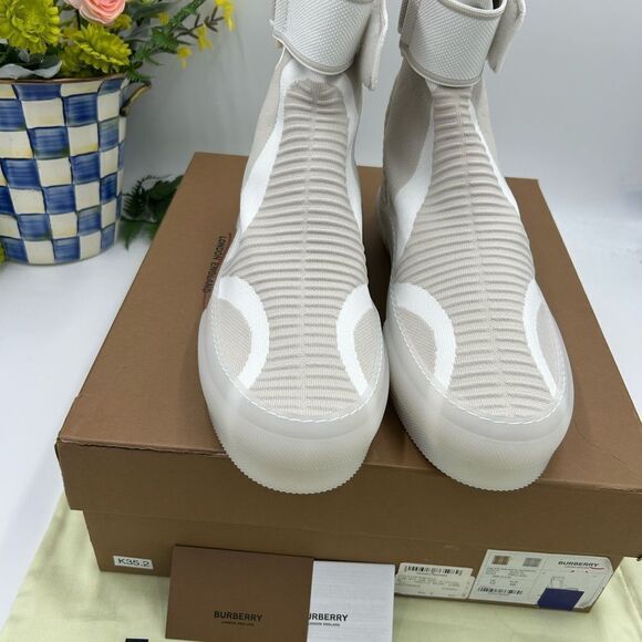 Men’s Burberry knitted sub high top sock sneakers size 46 - Picture 9 of 9